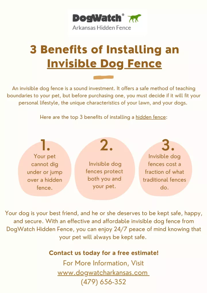 3 benefits of installing an invisible dog fence