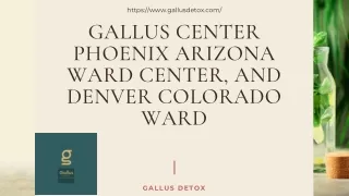 GALLUS center Phoenix Arizona ward Center, and Denver Colorado ward