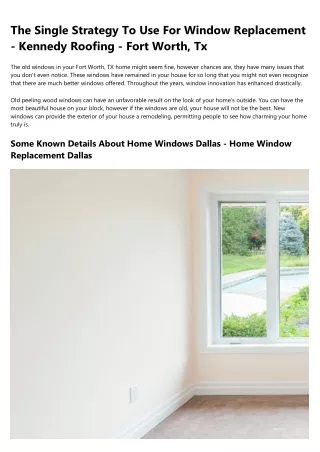 14 Savvy Ways to Spend Leftover replacement windows fort worth Budget