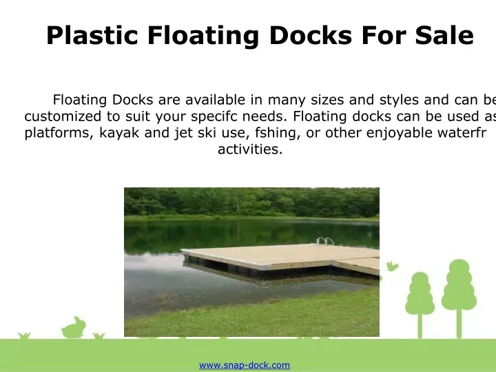 plastic floating docks for sale