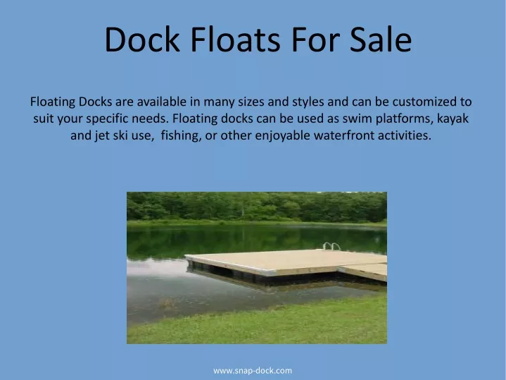 dock floats for sale