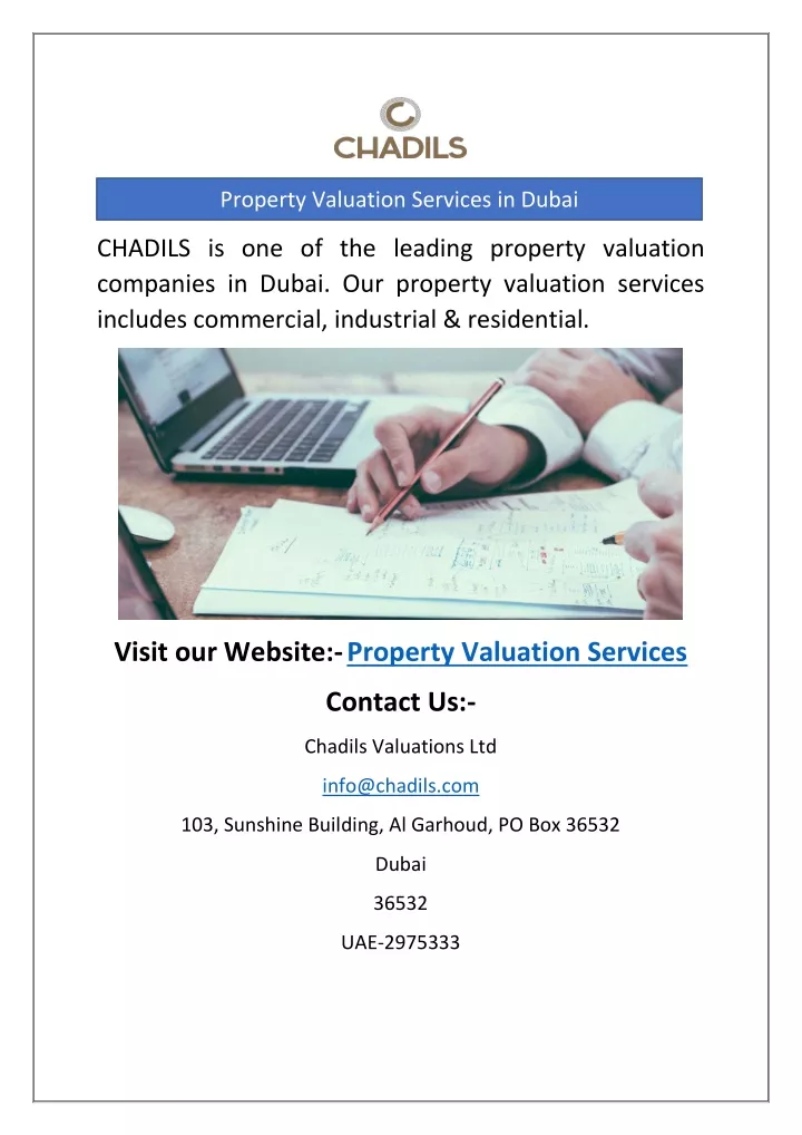 property valuation services in dubai