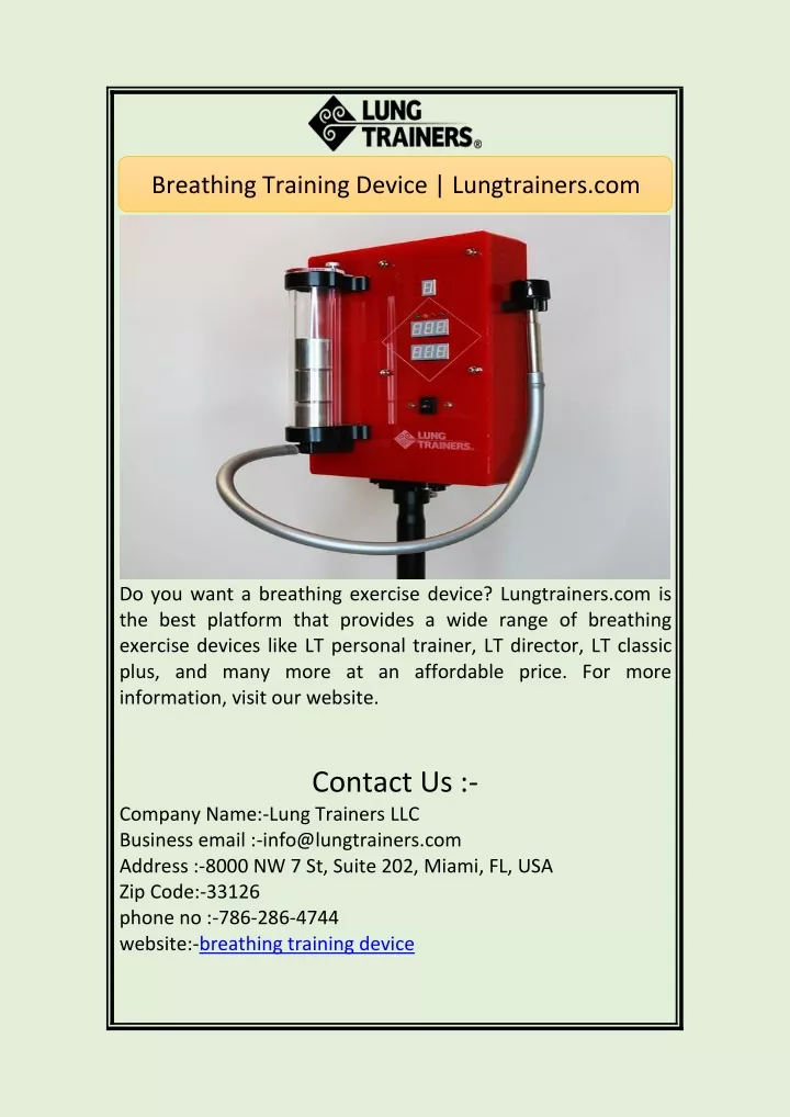 breathing training device lungtrainers com