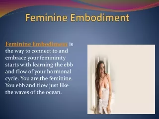 Feminine Embodiment