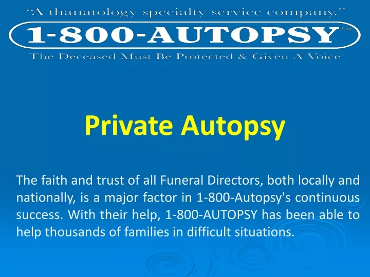 private autopsy