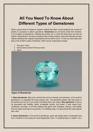 all you need to know about different types