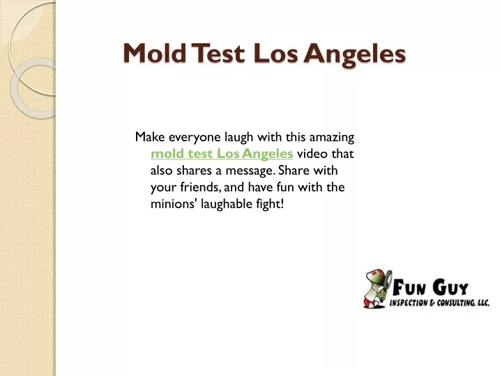 mold test los angeles