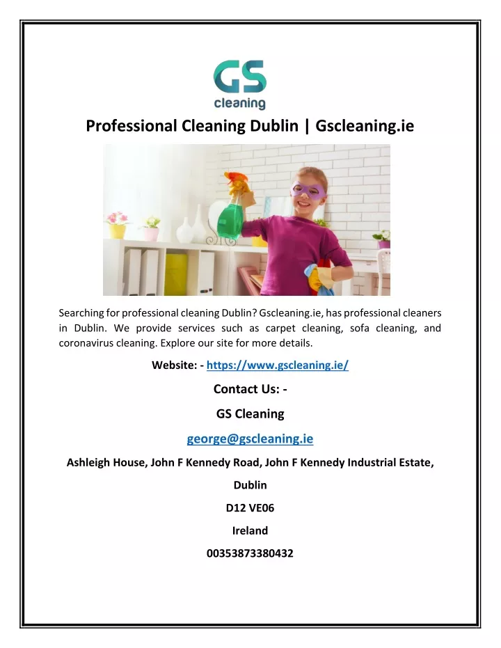 professional cleaning dublin gscleaning ie