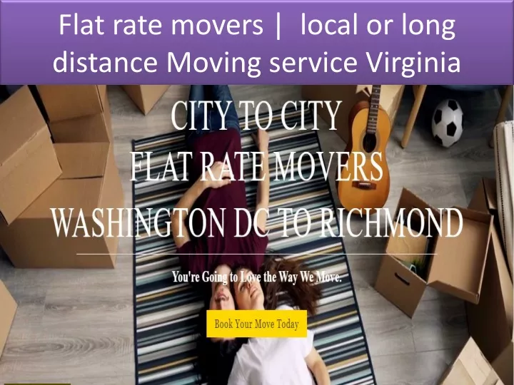 flat rate movers local or long distance moving