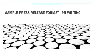 sample press release format pr writing
