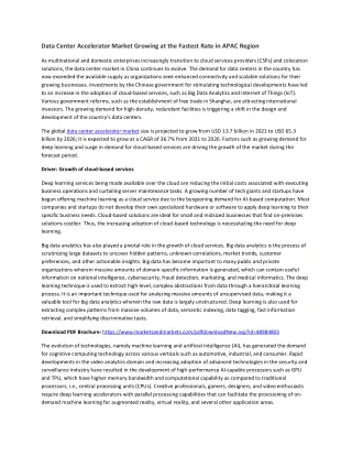 data center accelerator market growing