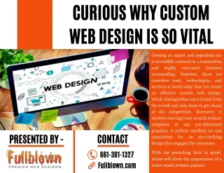 curious why custom web design is so vital