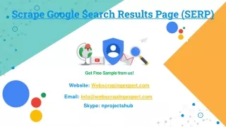 scrape google search results page serp
