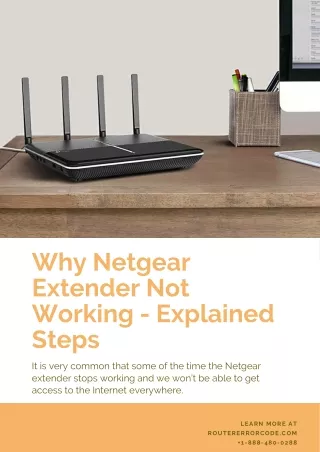 Why Netgear Extender Not Working - Explained Steps