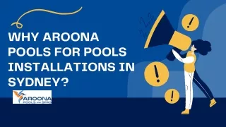 Why Aroona Pools for Pool Installations in Sydney