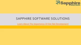 sapphire software solutions