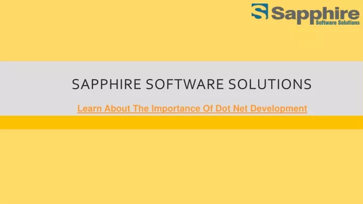 sapphire software solutions