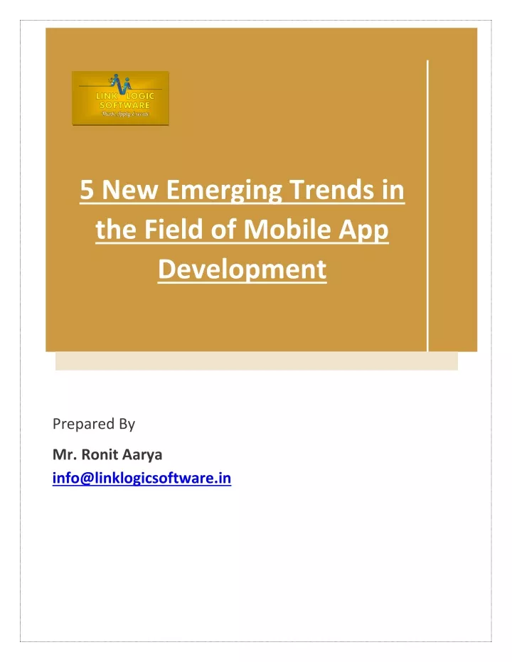 5 new emerging trends in the field of mobile