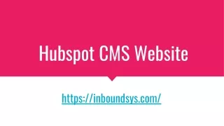Hubspot CMS Website