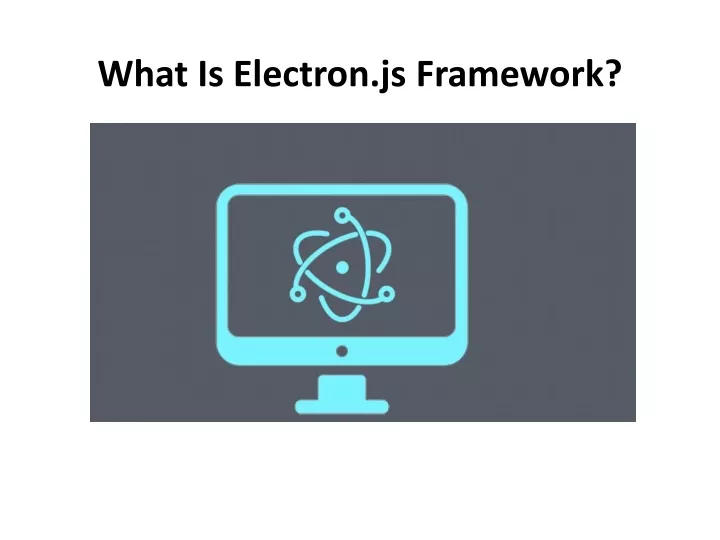 what is electron js framework