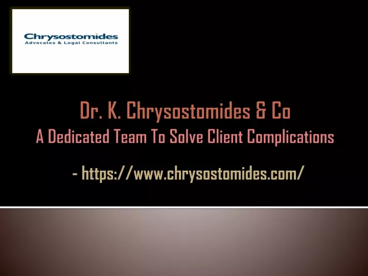 https www chrysostomides com