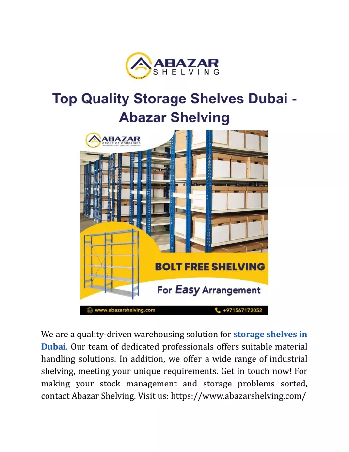 top quality storage shelves dubai abazar shelving