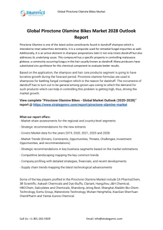 global piroctone olamine bikes market