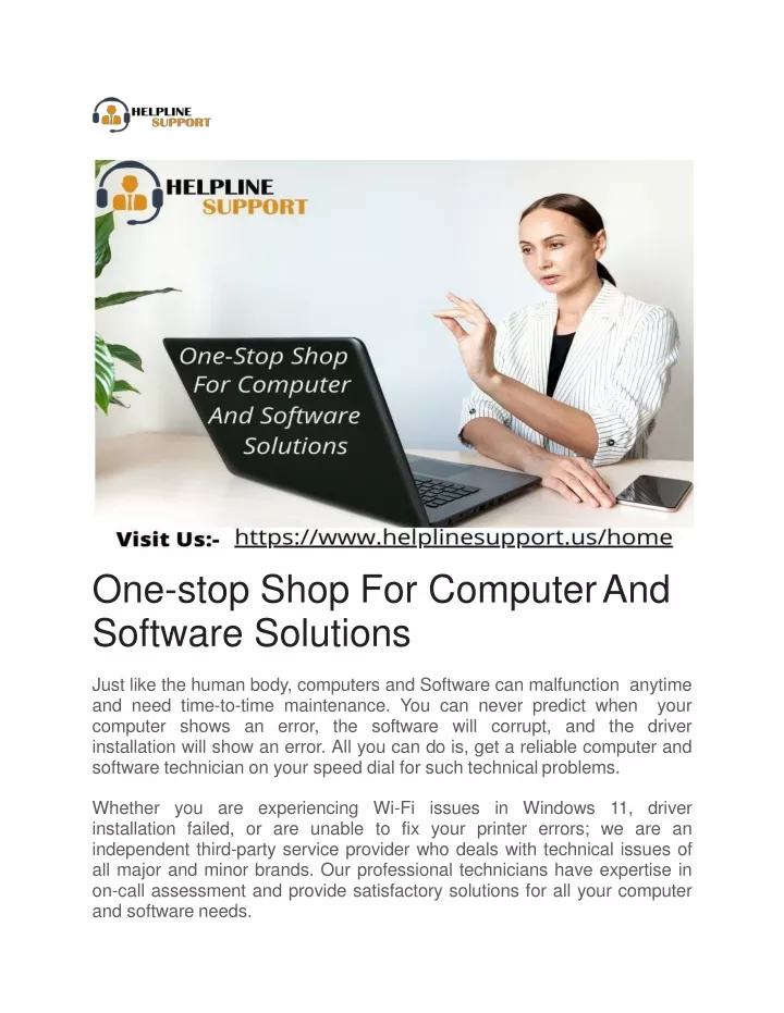 one stop shop for computer and software solutions
