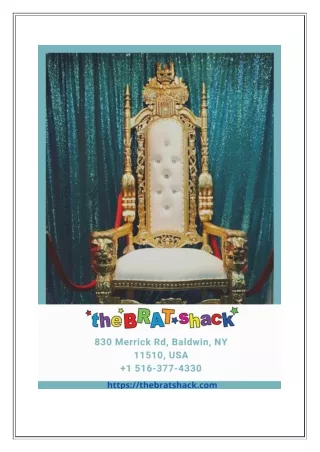Get Your Baby Shower Chair for Rent: Make Your Spring Baby Shower Memorable!