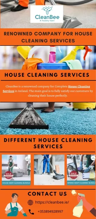 Renowned company for house cleaning services