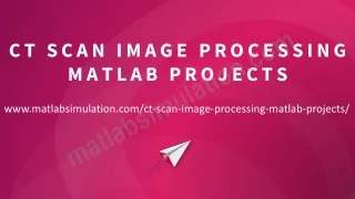 ct scan image processing matlab projects