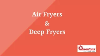 Ramtons - Air Fryers & Deep Fryers