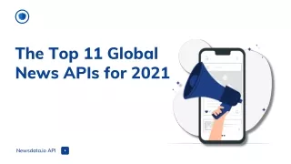 The Top 11 Global News APIs for 2021