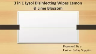3 in 1 Lysol Disinfecting Wipes Lemon & Lime Blossom