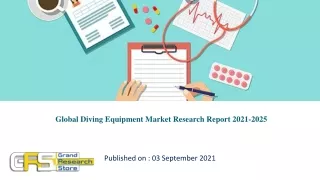 Global Diving Equipment Market Research Report 2021-2025