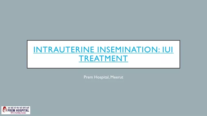 intrauterine insemination iui treatment