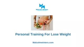 Personal Training For Lose Weight - Malcolmwinters