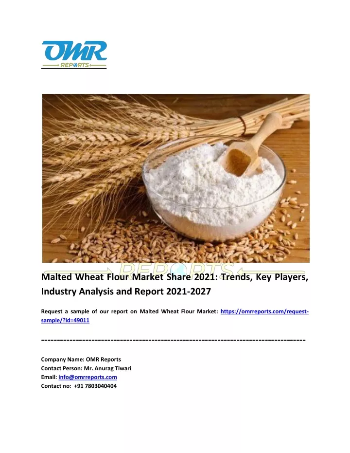 malted wheat flour market share 2021 trends
