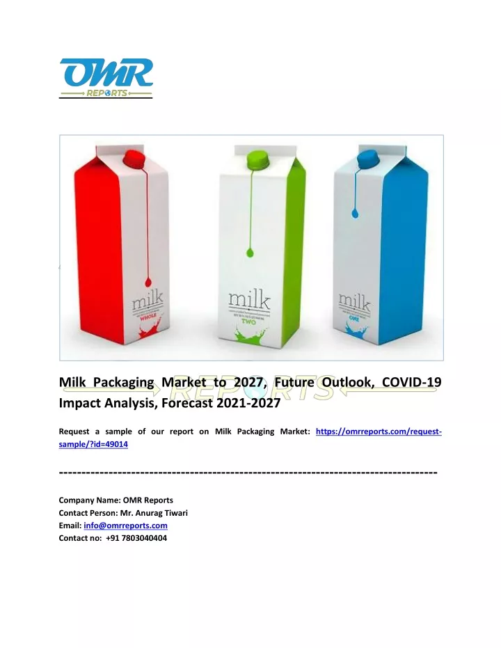 milk packaging market to 2027 future outlook
