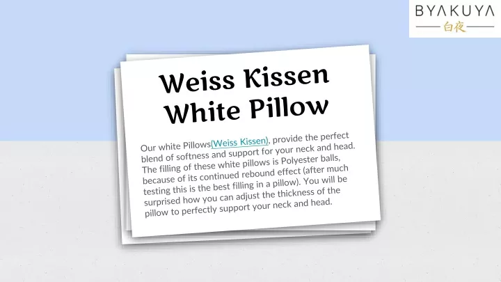 weiss kissen white pillow