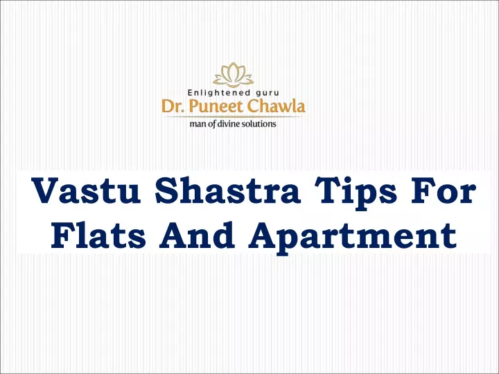 vastu shastra tips for flats and apartment