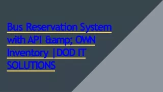 bu s reserv a tio n s ystem