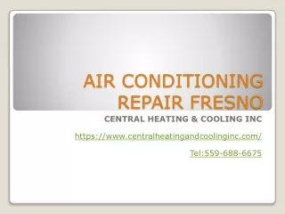 Air Conditioning Repair Fresno