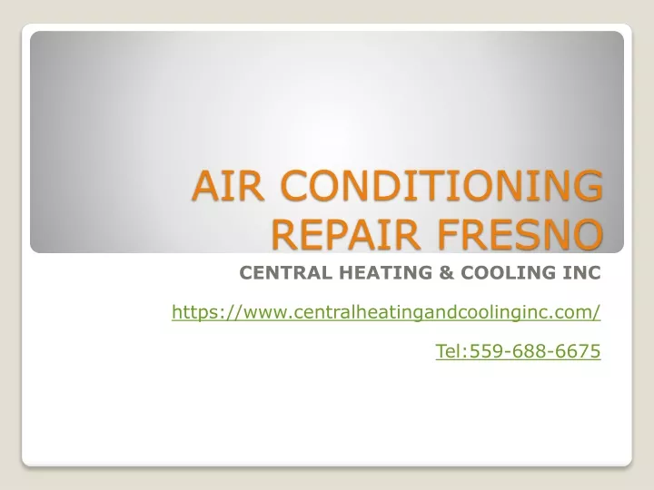air conditioning repair fresno