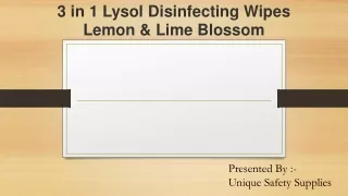 3 in 1 Lysol Disinfecting Wipes Lemon & Lime Blossom (1)