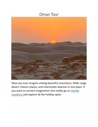 Oman Tour