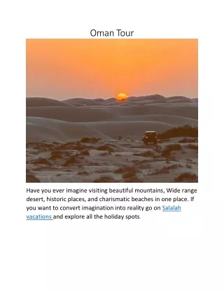 oman tour