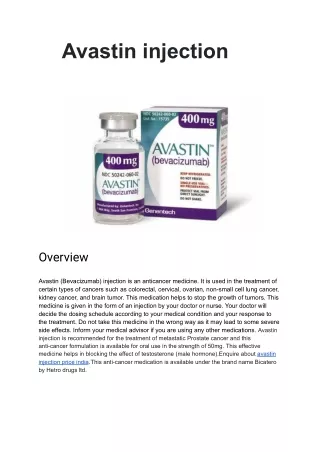 avastin injection