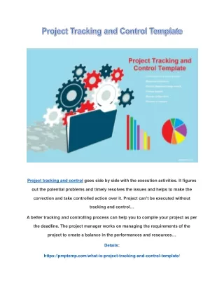 project tracking and control goes side by side