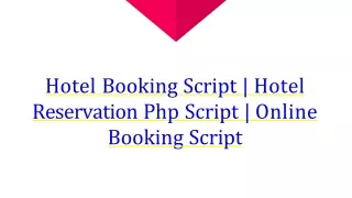 hotel booking script hotel reservation php script online booking script